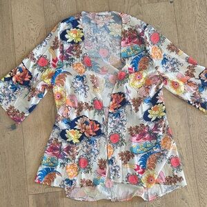 Tropical Floral Women's Swim Coverup